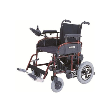 Merits Travel-Ease P101 Folding Power Wheelchair left view