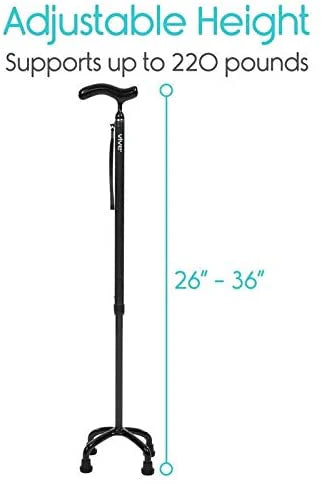 Vive Health Carbon Fiber Quad Cane