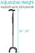 Vive Health Carbon Fiber Quad Cane