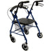 Karman R-4100 Low Seat  Rollator with Loop Brakes, Padded Seat, and Basket