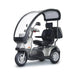 Afiscooter S3 with canopy in silver single seat