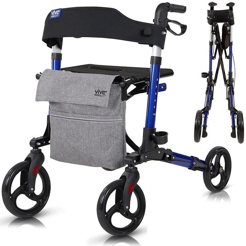 Vive Health Lightweight Foldable Walker Rollator