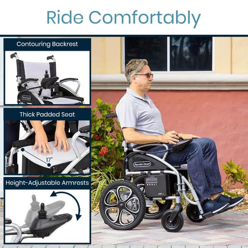 Vive Health Foldable Compact Power Wheelchair