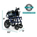 ComfyGO X-6 foldable Electric Wheelchair folded dimensions 