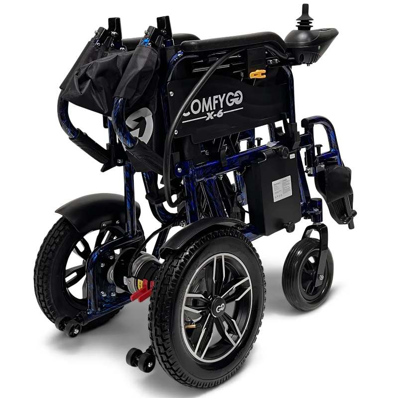 ComfyGO X-6 foldable Electric Wheelchair fully folded 