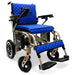 ComfyGO X-7 Electric Wheelchair bronze Frame blue cushion 