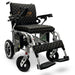 ComfyGO X-7 Lightweight Foldable Electric Wheelchair silver Frame black Textile