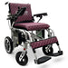 ComfyGO X-7 folding Electric Wheelchair silver Frame purple Textile