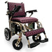 ComfyGo X7 Electric Wheelchair bronze Frame purple cushion