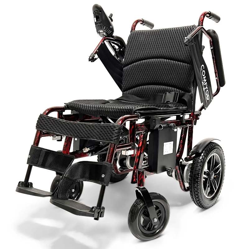 ComfyGo's X-6 in red foldable arm rests