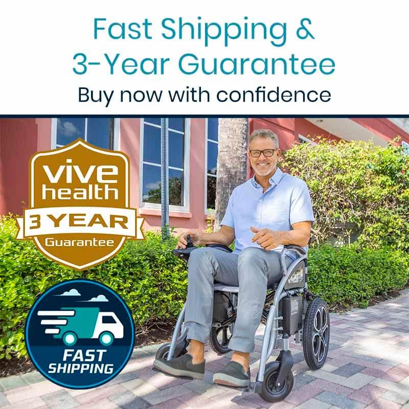 Vive Health Foldable Compact Power Wheelchair