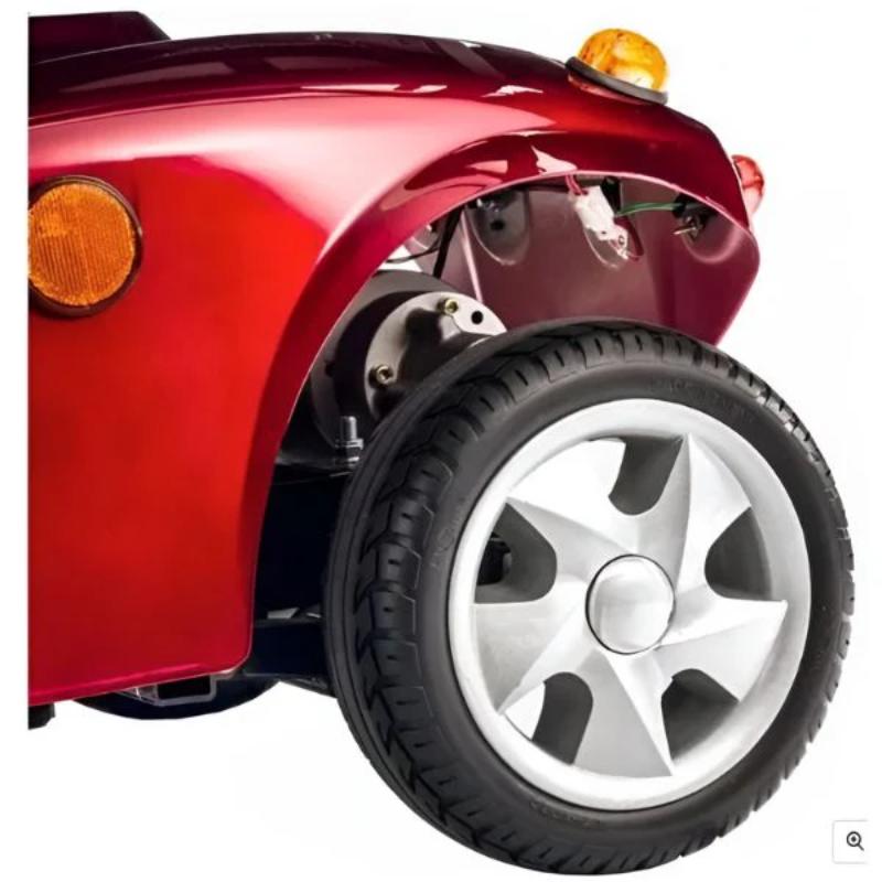 FreeRider FR168-4S II 4 Wheel Bariatric Mobility Scooter wheel view 