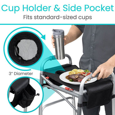 Vive Health Walker Tray with Pockets