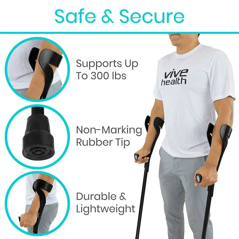 Vive Health Forearm Crutches