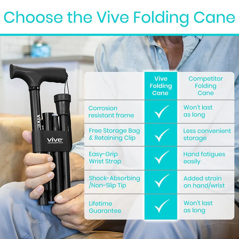 Vive Health Folding Cane