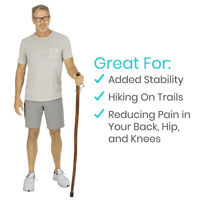 Vive Health Wooden Walking Stick