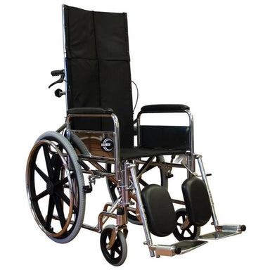 Karman KN-880 Reclining Wheelchair with Removable Armrest and Elevating Legrest