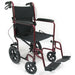 Karman LT-1000HB Lightweight Transport Chair with Hand Brakes and Removable Footrest, 19 lbs.