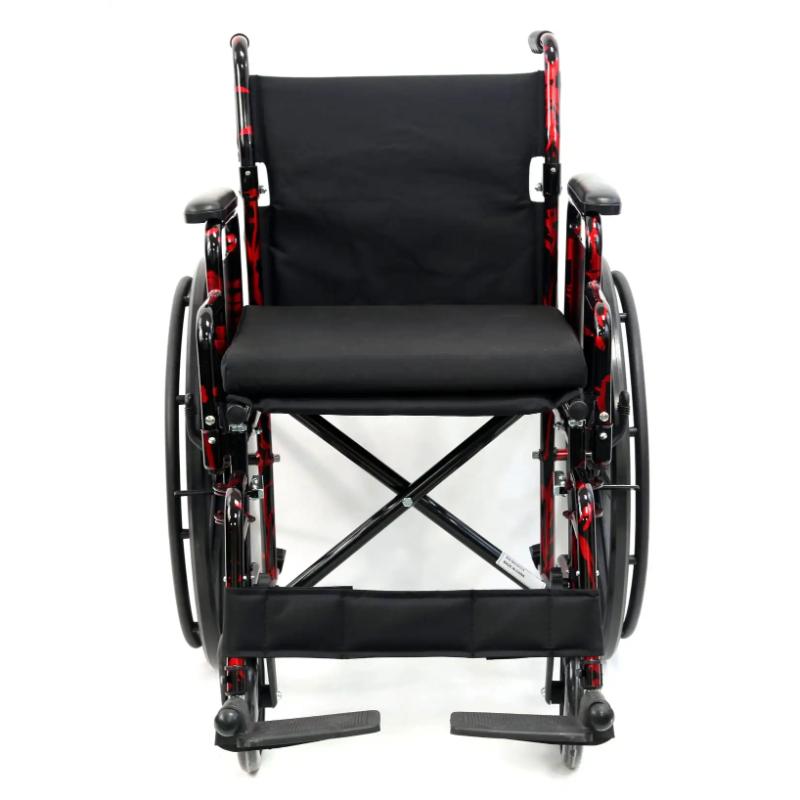 Karman LT-770Q Lightweight Wheelchair Red Streak, 37 lbs