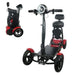 MS3000 ComfyGo in red Foldable Mobility Scooter