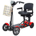 MS 3000 plus ComfyGo in red Foldable Mobility Scooter