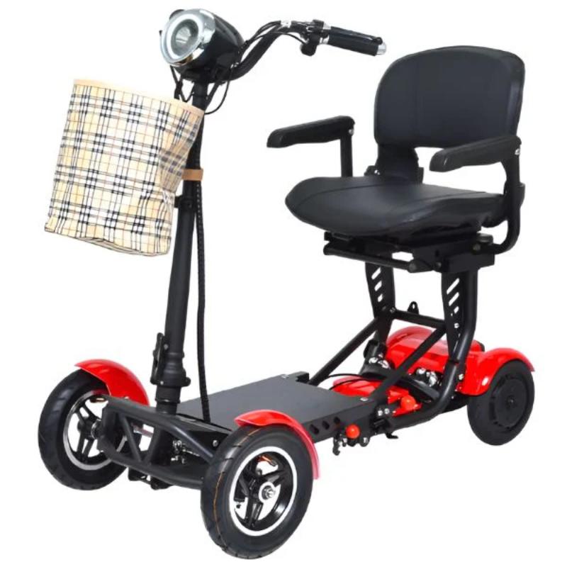 MS 3000 plus ComfyGo in red Foldable Mobility Scooter