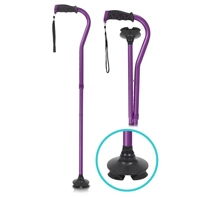 Vive Health Folding Offset Swivel Cane