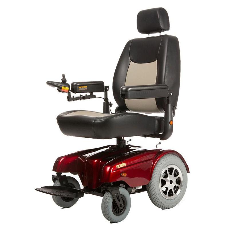 Merits Gemini P301 Power Wheelchair red