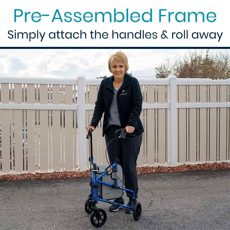 Vive Health 3 Wheel Walker Rollator