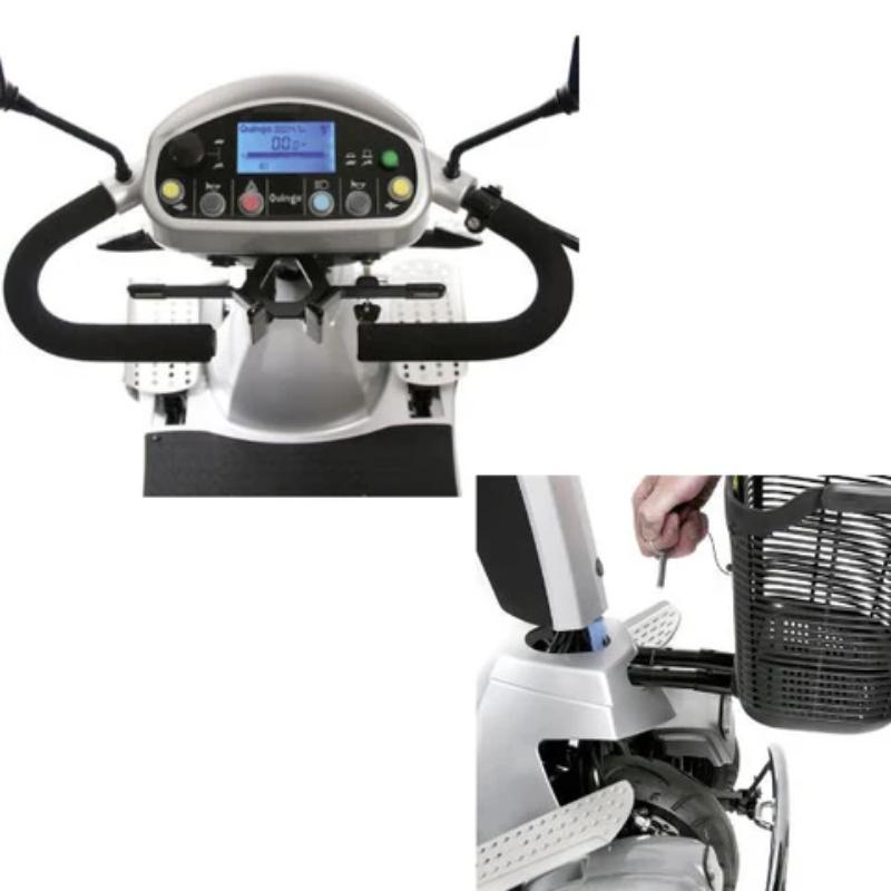 Quingo Toura 2 Heavy Duty Mobility Scooter front tller view 
