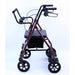 Karman R-4602-T Rollator and Transport Combo with Flip-up Footplate and Padded, 21lbs