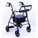 Karman R-4602-T Rollator and Transport Combo with Flip-up Footplate and Padded, 21lbs