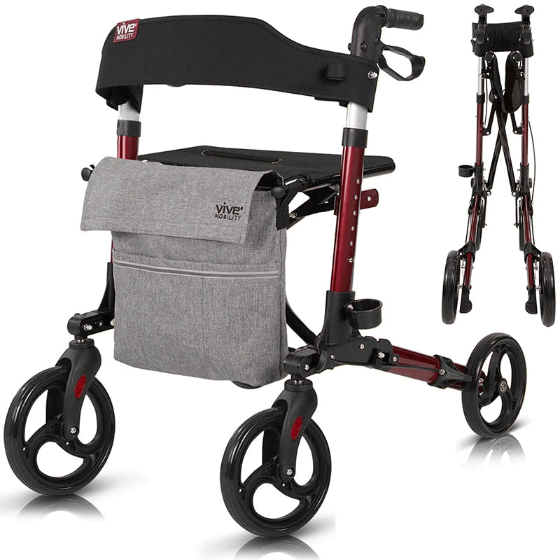 Vive Health Lightweight Foldable Walker Rollator