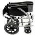 Karman S-ERGO 115 Ergonomic Transport Wheelchair 14" flat free rear wheels