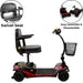 Shoprider Dasher 4 Portable Mobility Scooter - GK8 swivel seat 