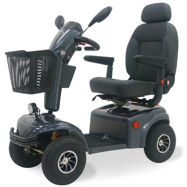 Shoprider Expedition XL4 4-Wheel Mobility Scooter TE9-GREY left view 