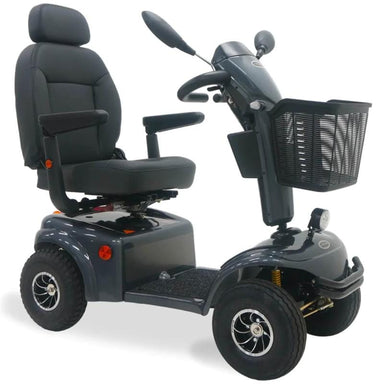 Shoprider Expedition XL4 4-Wheel Mobility Scooter TE9-GREY side view 