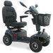 Shoprider Expedition XL4 4-Wheel Mobility Scooter TE9-GREY side view 