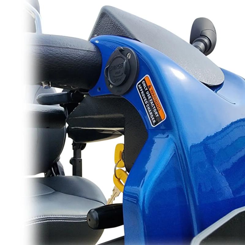 Shoprider Explorer 4-Wheel Mobility Scooter close up   