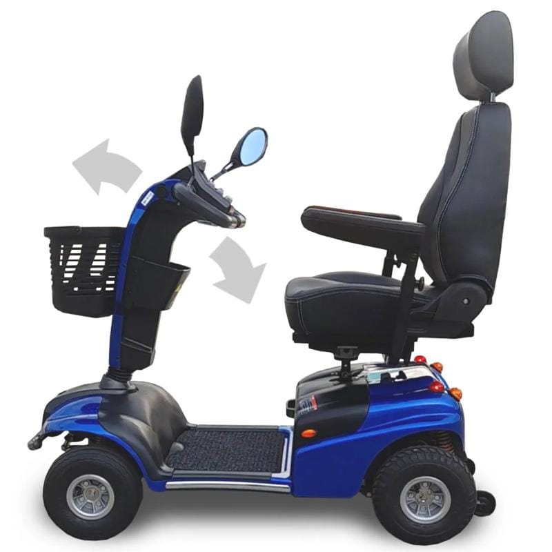 Shoprider Explorer Mobility Scooter side view 888SLN-BLUE