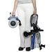 Shoprider Smartie Person using a mobility scooter with a white background