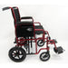 Karman T-920W Heavy Duty Transport Wheelchair with Removable Footrest and Armrest, 40 lbs