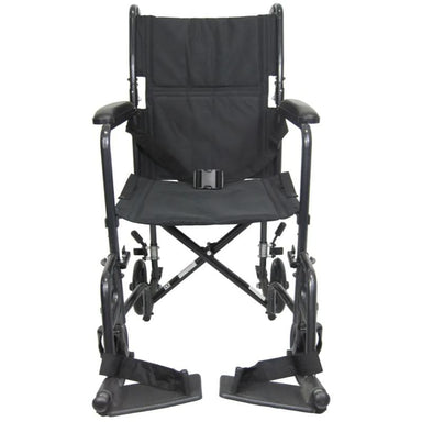 Karman T-2017 Steel Transport Chair with Removable Footrest, 23 lbs