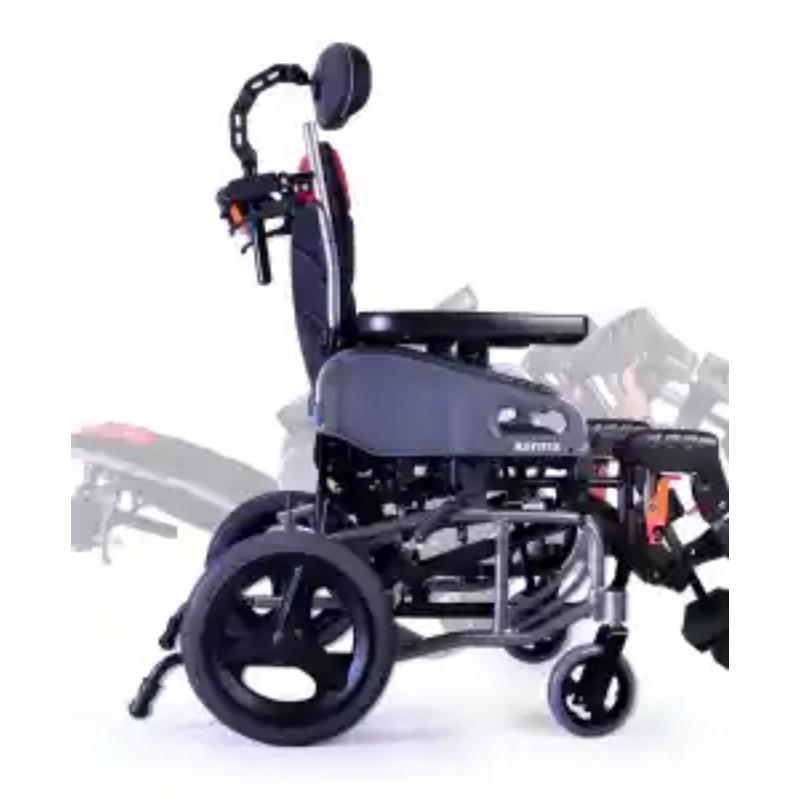 Karman VIP2 seat Tilt in Space Reclining Transport Wheelchair, 36 lbs