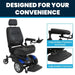 Vive Health Electric Wheelchair Model V In Blue