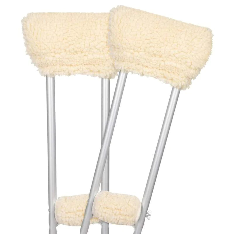 Vive Health Sheepskin Crutch Pads