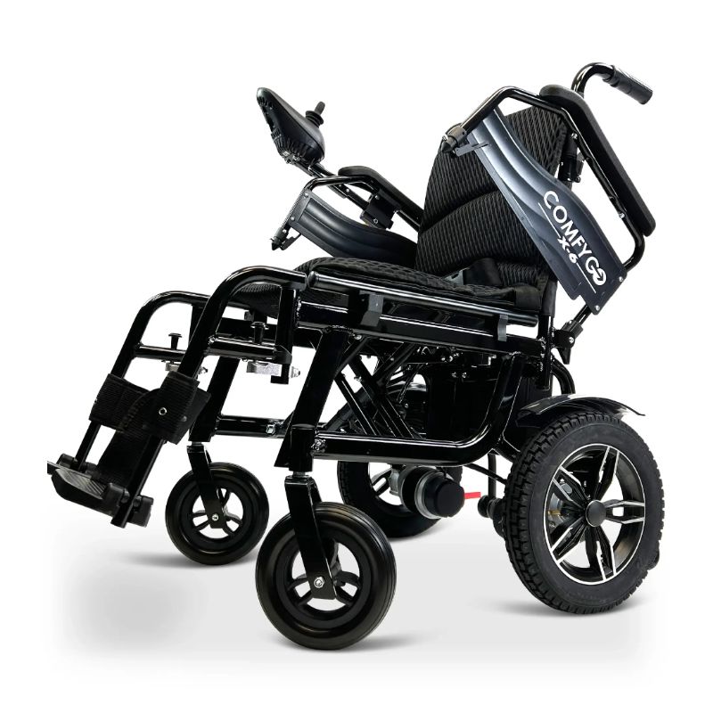 ComfyGO X-6 Lightweight Electric Wheelchair in black