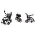 X-7 ComfyGO Electric Wheelchair 3 different views 
