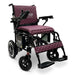 X-7 ComfyGO Electric Wheelchair Black Frame purple Textile