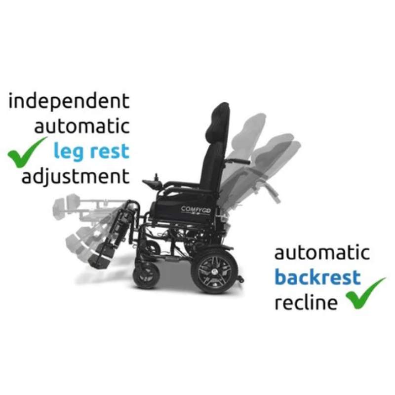 X-9 comfy go Remote Controlled Electric Wheelchair automatic leg rest